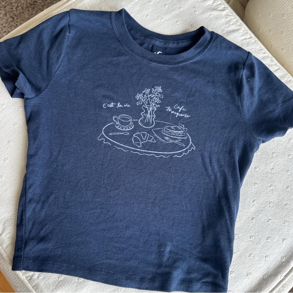 Hollister Blue Short Sleeve Tee Casual Cotton